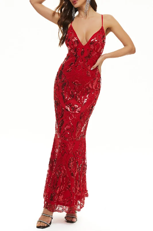Sexy Formal Patchwork Bandage Sequins V Neck Evening Dress Dresses Tunics Modern contemporary Sexy Formal Patchwork Bandage Sequins V Neck Evening Dress Dresses Tunics Modern contemporary