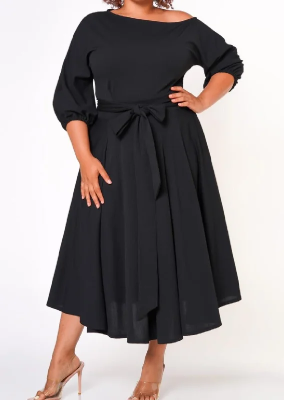 Hi Curvy Plus Size Women Flare Maxi Dress With Pockets & Belt Tunics Cozy comfortable Hi Curvy Plus Size Women Flare Maxi Dress With Pockets & Belt Tunics Cozy comfortable
