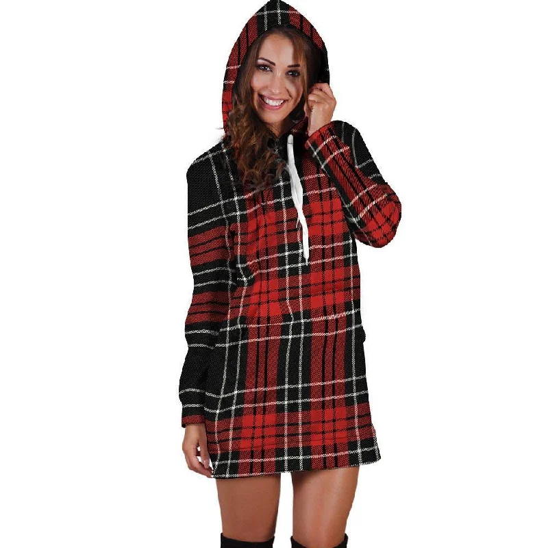 Christmas Red Plaid Scottish Hoodie Dress Hoodie with Magnetic Closure Innovative Modern Christmas Red Plaid Scottish Hoodie Dress Hoodie with Magnetic Closure Innovative Modern