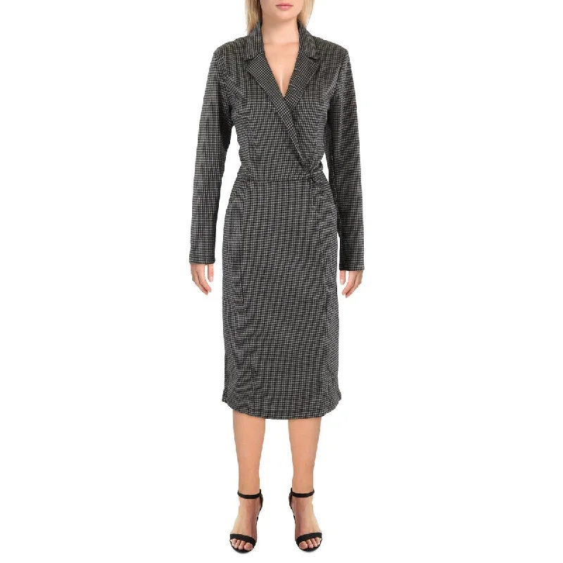 Womens Plaid Midi Midi Dress Tunics Bestseller popular