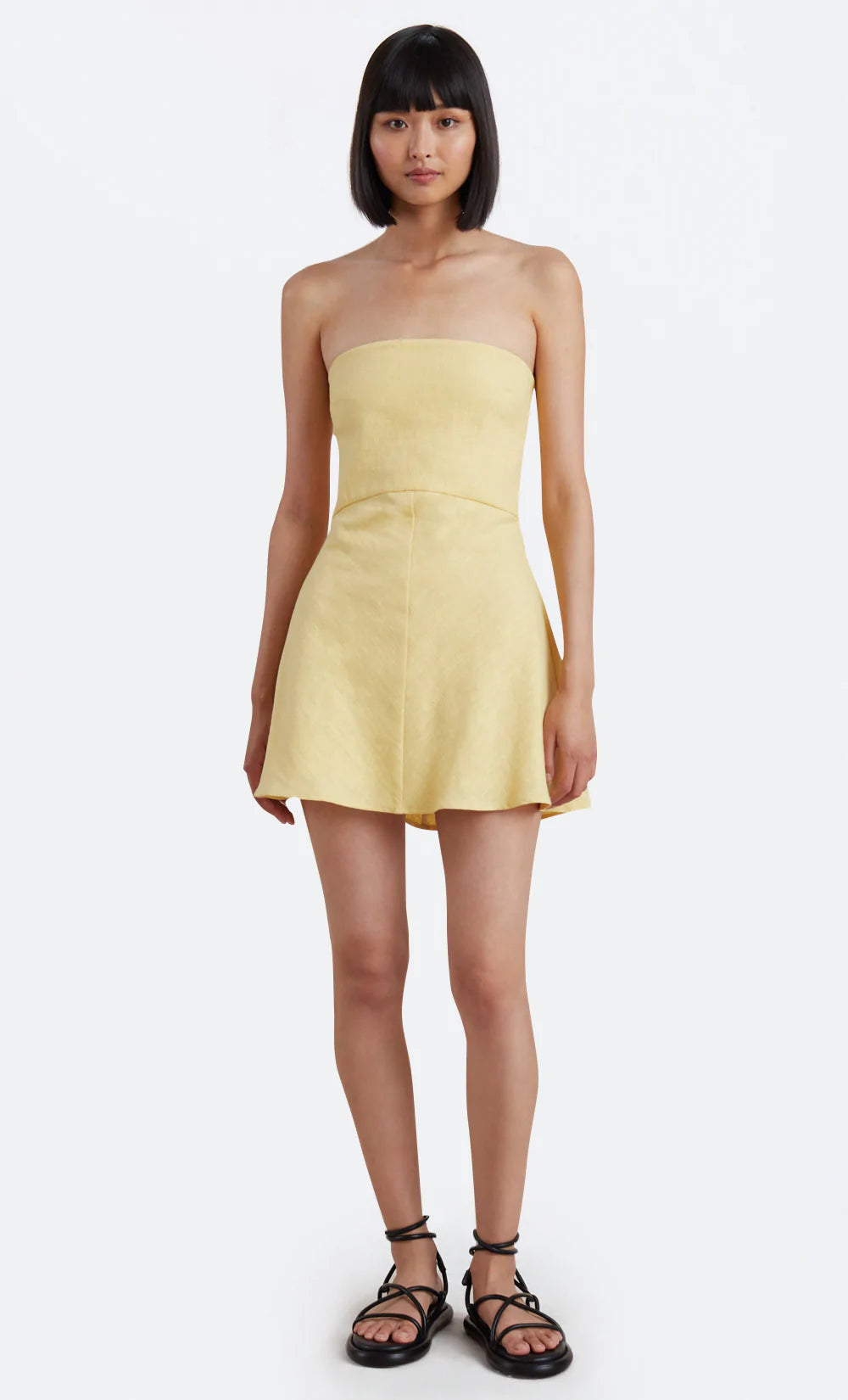 Cynthia Strapless Mini Dress - Straw Comfortable Boho Mini Dress