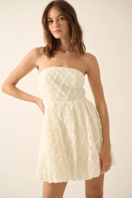 Olivia Floral Lace Mini Dress Classic Striped Mini Dress