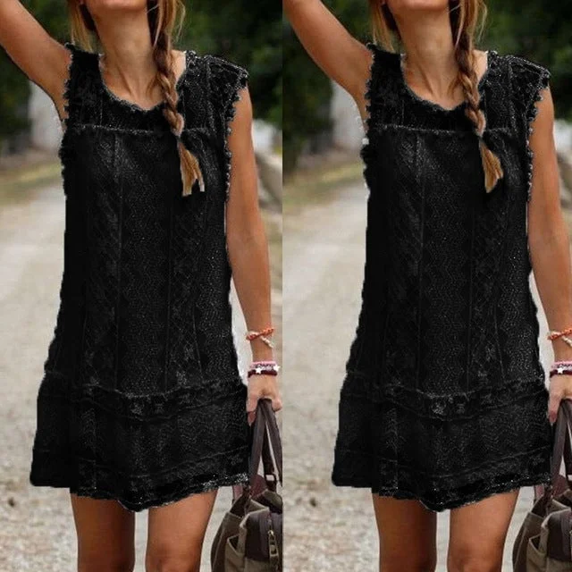 Zanzea Summer Sexy Casual Sleeveless Mini Dress Vestidos Cozy Satin Mini Dress