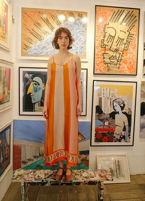 Olivia orange summer cami dress Tunics Winter warm
