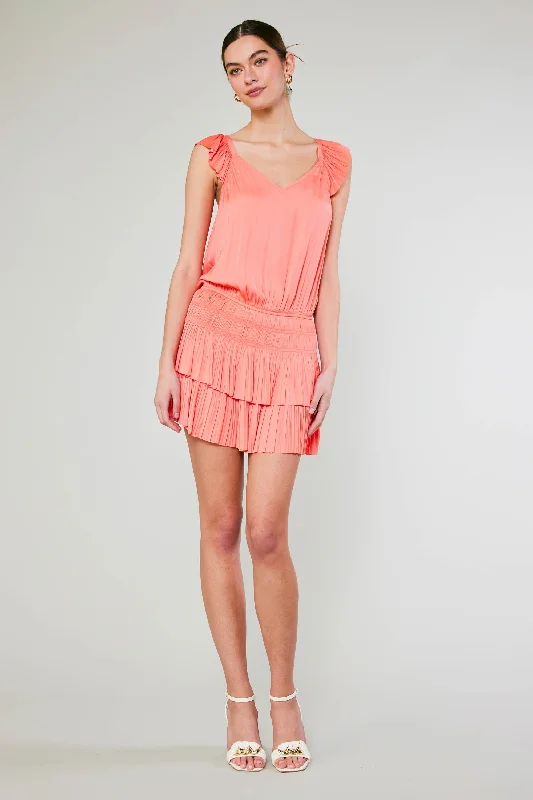 Sweetheart Smocked Mini Dress Cozy Cotton Mini Dress
