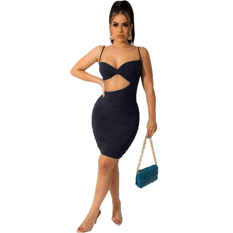 Julia Fashion - Sexy Spaghetti Strap Backless Bodycon Mini Dress Comfortable Casual Mini Dress Julia Fashion - Sexy Spaghetti Strap Backless Bodycon Mini Dress Comfortable Casual Mini Dress
