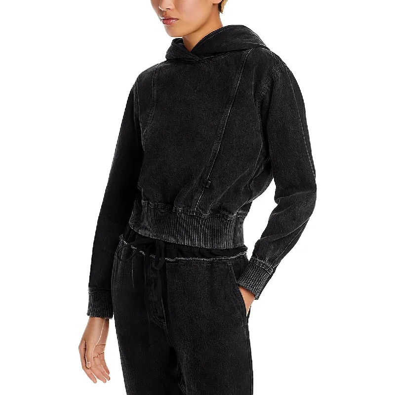 3.1 Phillip Lim Womens Cozy Long Sleeve Hoodie Hoodie with Contrast Stitching Detailed Premium 3.1 Phillip Lim Womens Cozy Long Sleeve Hoodie Hoodie with Contrast Stitching Detailed Premium