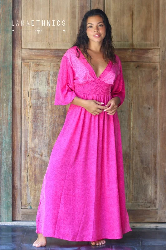 Seraphine anamour fuschia long dress Tunics Essential wardrobe