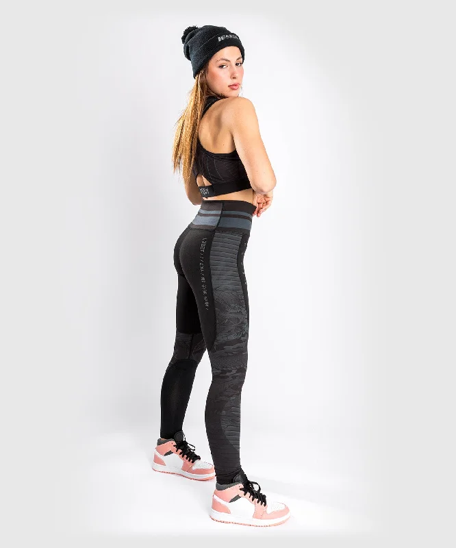 Venum YKZ21 Leggings – Black/Black Stylish Compression Fit Leggings