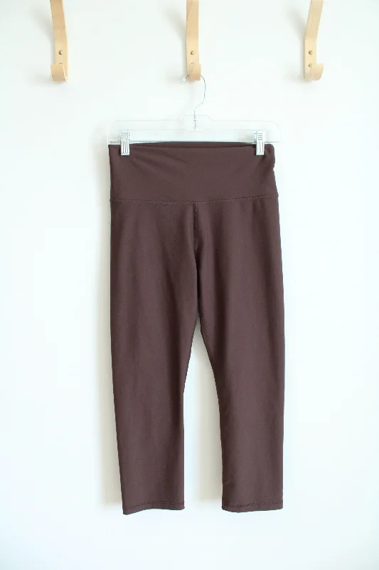 Old Navy Active Powersoft High Rise Brown Athletic Leggings | M Trendy Sweat-Wicking Workout Leggings Old Navy Active Powersoft High Rise Brown Athletic Leggings | M Trendy Sweat-Wicking Workout Leggings