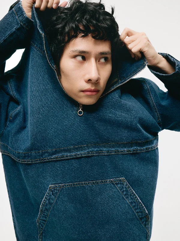 MRY - DENIM PULLOVER WINDBREAKER | PORTER Bardot Neck Top