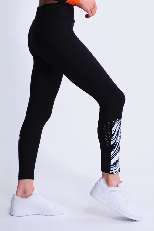 Inspire Off-Ice Leggings in Swirl Chic Velvet Soft Leggings
