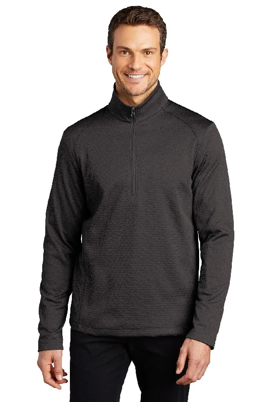 Port Authority  Diamond Heather Fleece 1/4-Zip Pullover F248 Besom Neck Pullover