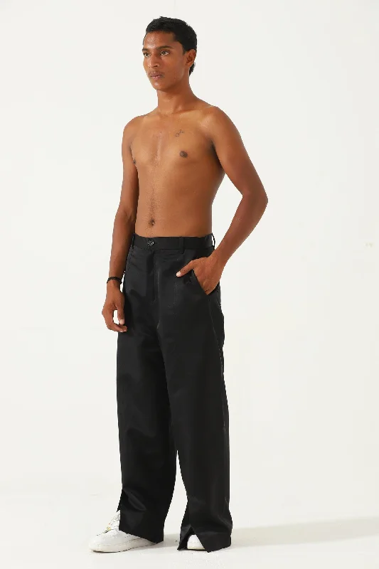 SILK RLEAXED FIT TROUSERS Trousers Custom Made