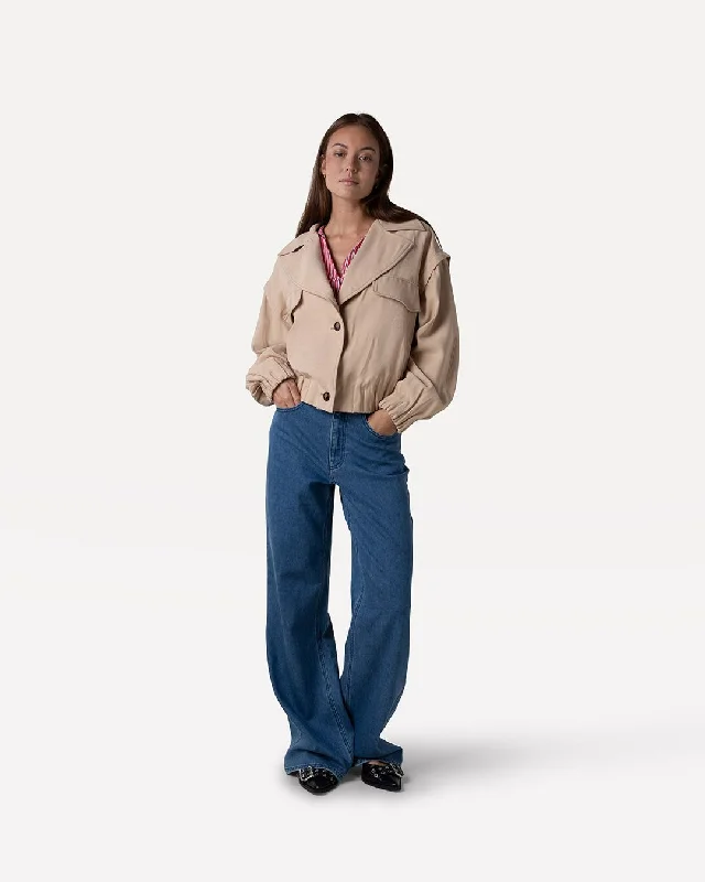 Madalina coat Hook-and-Loop Buckled Tied
