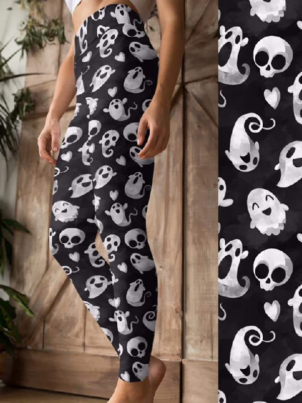 Halloween Ghosts Leggings Stylish Sweat-Proof Leggings