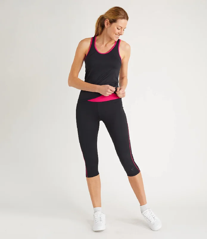 Tour Technical Leggings - Black Comfortable Sports Performance Tights