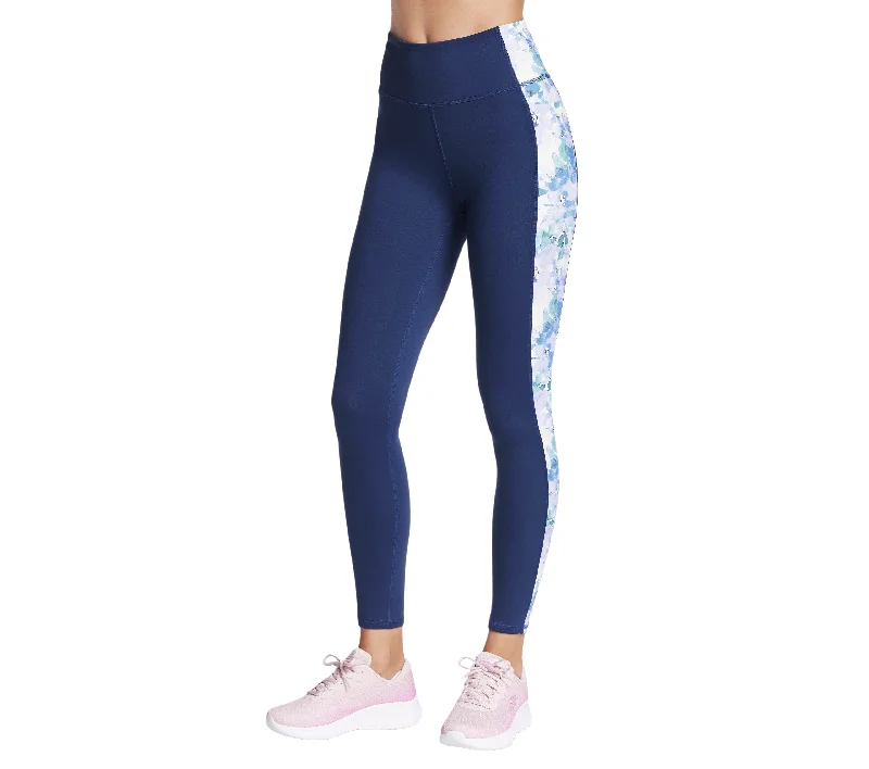 Legging pour femmes Skechers - GOWALK SEASCAPE FLORAL Trendy Mesh Leggings