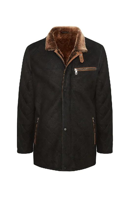 Stef Men's Shearling Sheepskin Coat - Montana Boat Neck Jacket Square Neck Jacket One-Shoulder Jacket Stef Men's Shearling Sheepskin Coat - Montana Boat Neck Jacket Square Neck Jacket One-Shoulder Jacket