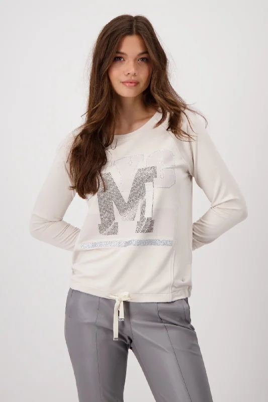 Pullover, champagne Keyhole Neck Pullover