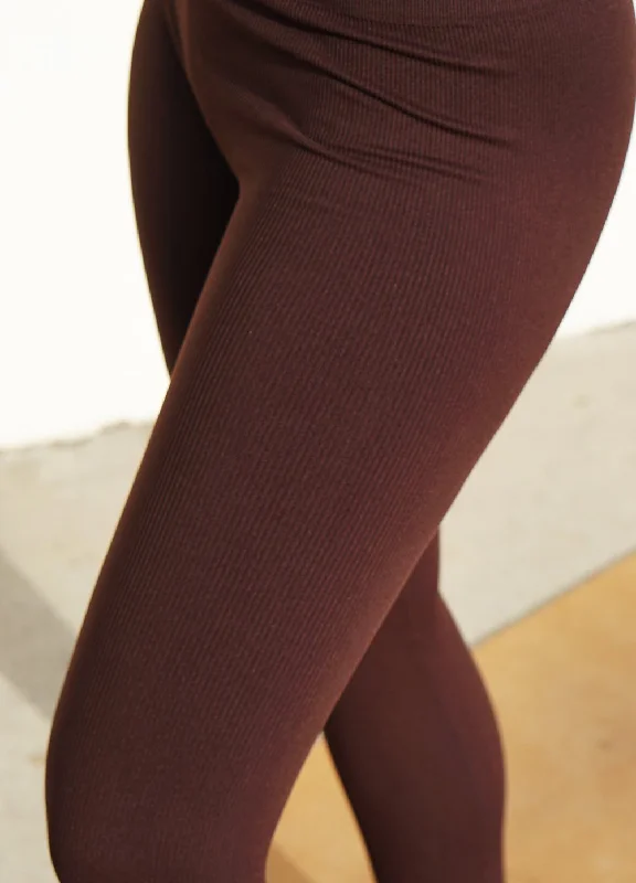Athena Leggings in Chocolate Elegant Animal Print Leggings