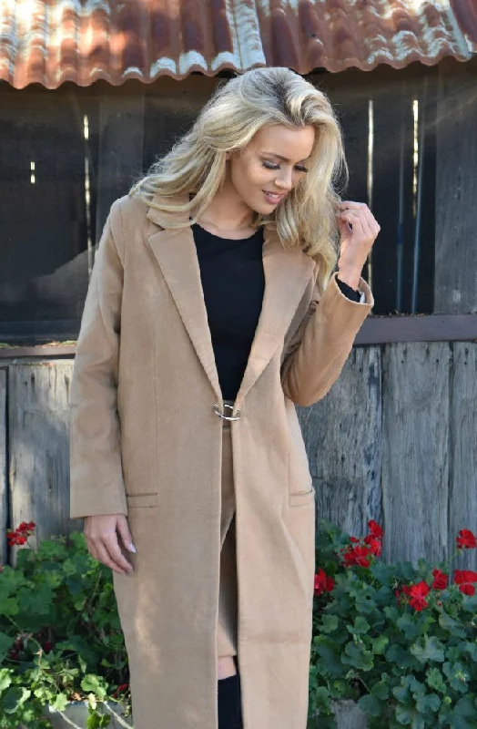 Wanderer Long Line Coat Cape Coat Herringbone Coat Tweed Coat