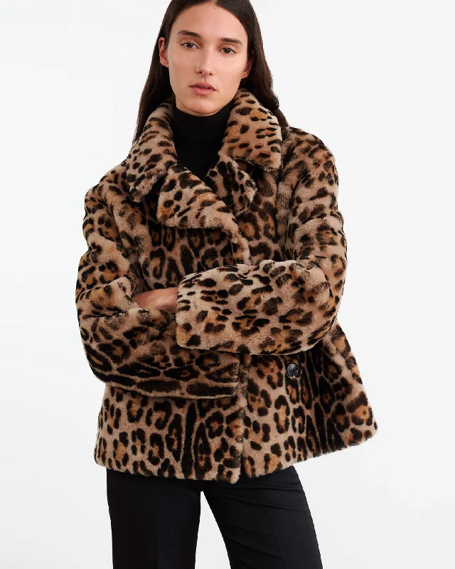 CLEOPHEE SHEARLING COAT Quilted Jacket Anorak Windbreaker
