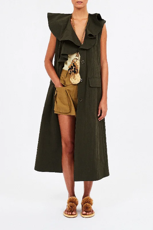 Ulla Johnson Harper Coat - Cypress Blazer Duffle Coat Pea Coat