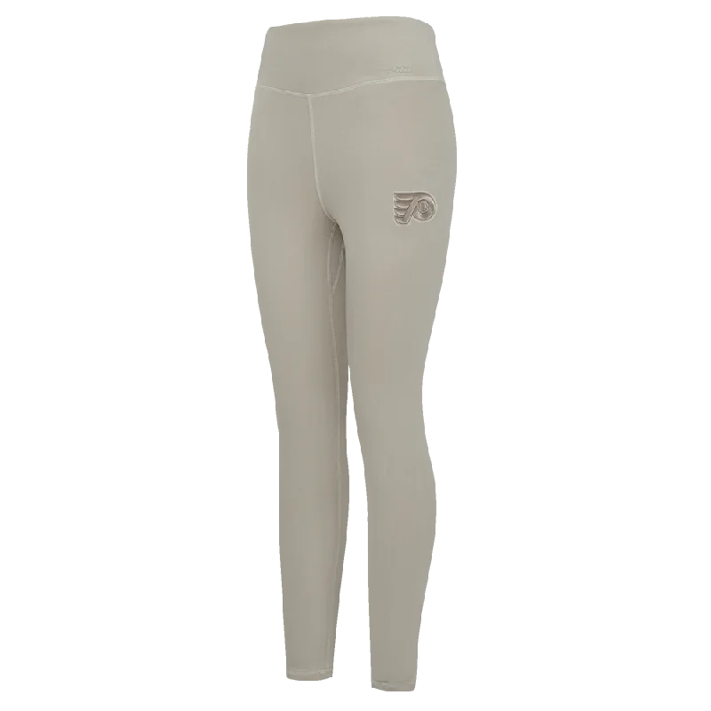 LEGGINGS NHL PHILADELPHIA FLYERS NEUTRAL PARA MUJER Chic Velvet Soft Leggings