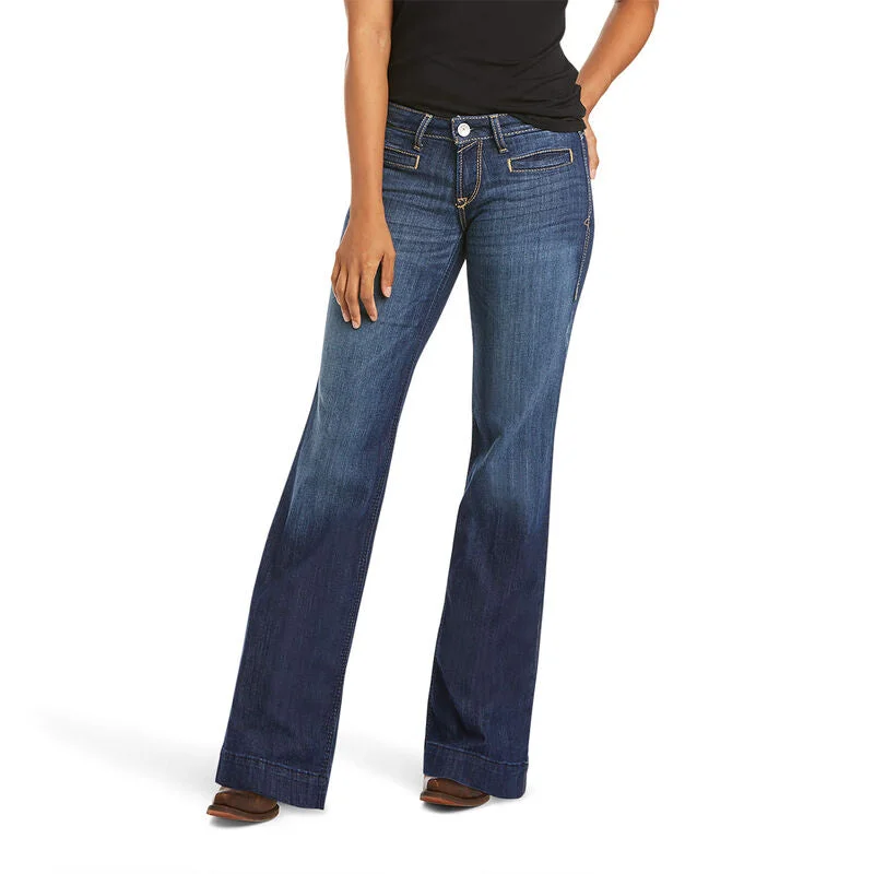 Ariat Mid Rise Lucy Trouser Ladies' Jean Trousers Handmade Artisanal
