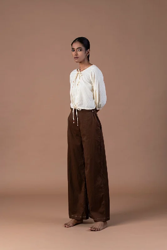 Qurbat Organic Cotton Trouser Trousers Lace Delicate
