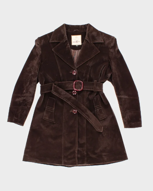 Vintage Cross Over Soft Coat - L Print Jacquard Embroidered