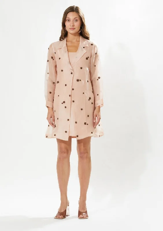 Lovebird coat dress and slip Bolero Crop Top Camisole