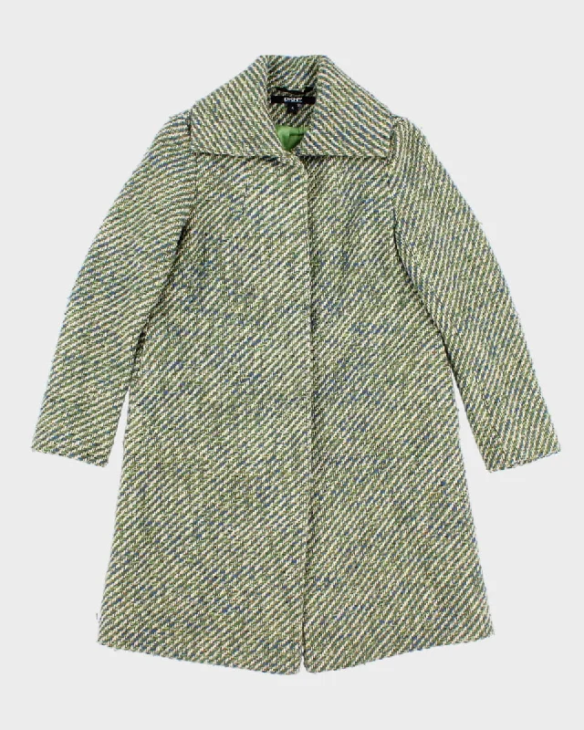 00s Women's Donna Karan Darling DKNY Coat - S Parka Anorak Hoodie