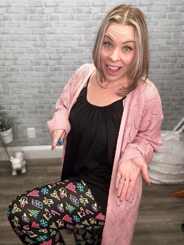 NEON Holiday Leggings from Two Left Feet Trendy Polka Dot Leggings