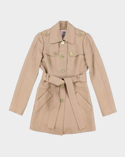 Juicy Couture Trench Coat - XS Toggle Coat Shawl Collar Coat Notch Collar Coat