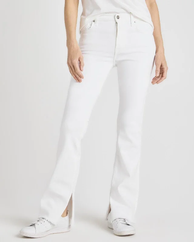 Bootcut Flare Denim Trouser Trousers Silk Elegant