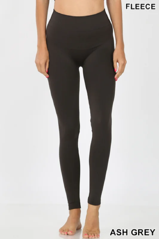 Beautifully Basic Cozy Up Fleece Lined Leggings Comfortable Cold Weather Leggings