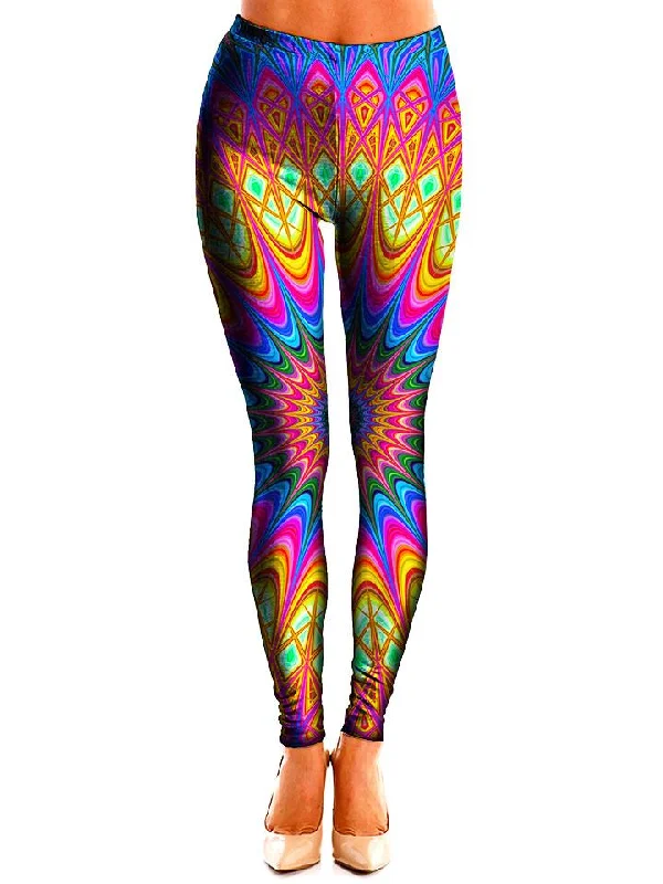 Neon Tribe EDC Leggings Fashionable High-Rise Leggings
