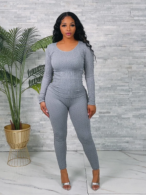 LF18332P-Seamless Top & Leggings Set (ONE SIZE-6PC) Cozy Ribbed Leggings