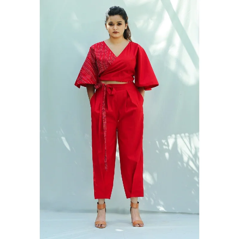 Goof Off Trousers - Inverted Pleat On Waist Wide Leg Loose Fit Mid Waist