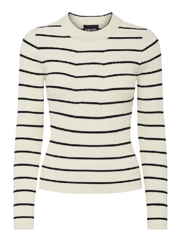 Pieces Crista - Pullover strik Lantern Sleeve Elegant