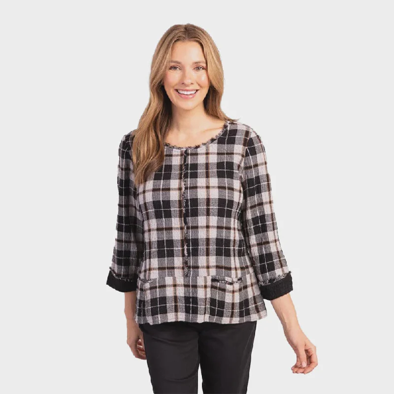 Habitat 75810 Pocket Pullover One Shoulder Top
