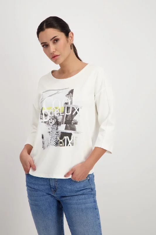 Pullover, off-white Sarouel Sleeve Pullover