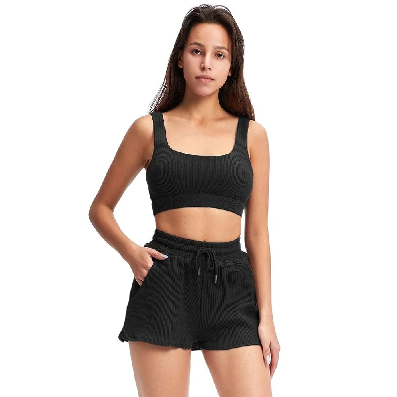 Black Shorts Sets