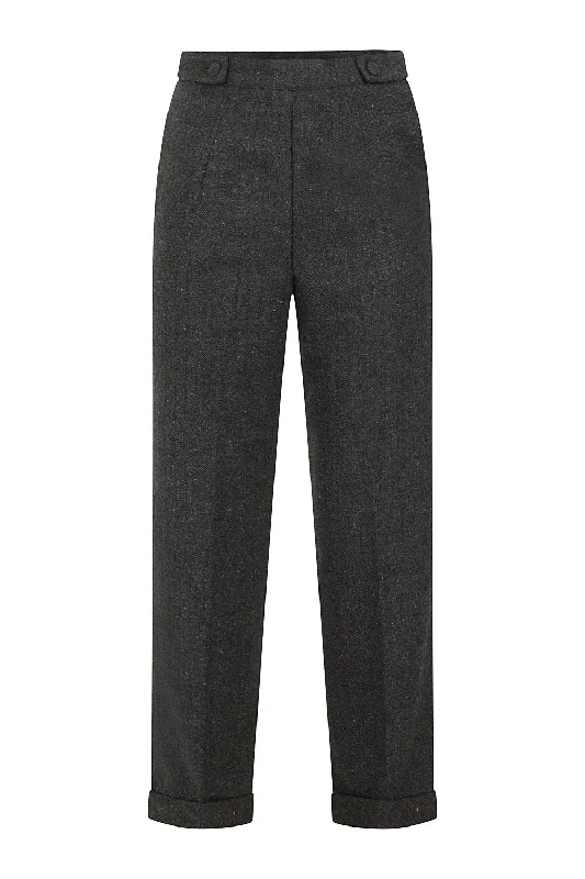 Banned Apparel - Button Side Trousers Trousers Yoga Stretchy