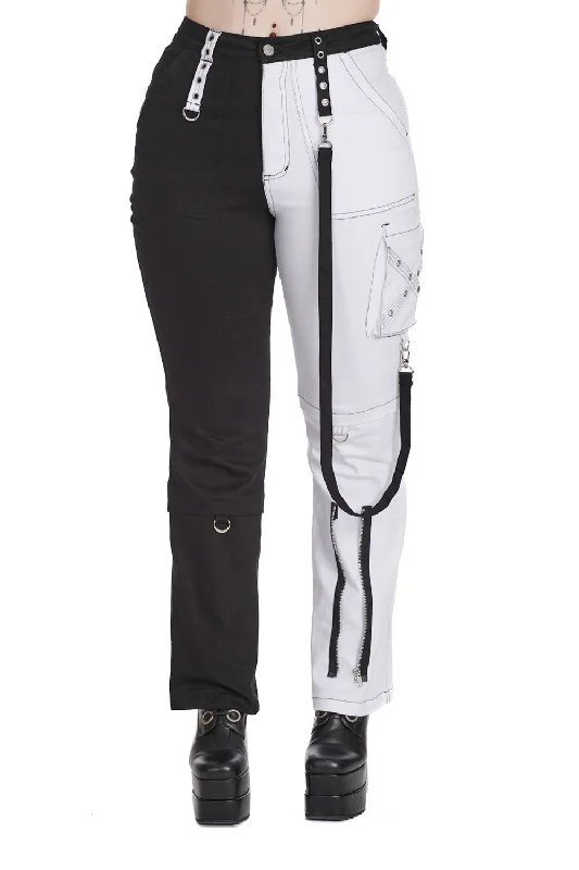Banned Apparel - Azrael Half & Half Trousers Trousers Ceremony Elegant