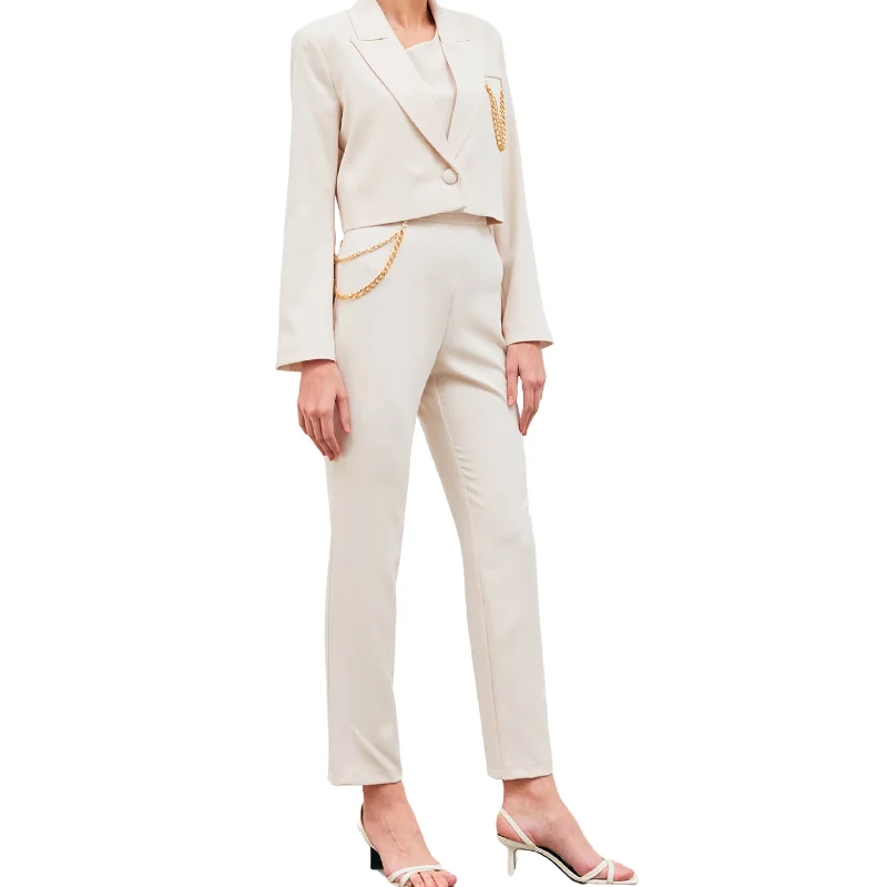SATEEN - Chain Accessory Trousers Pant Trousers Canvas Durable