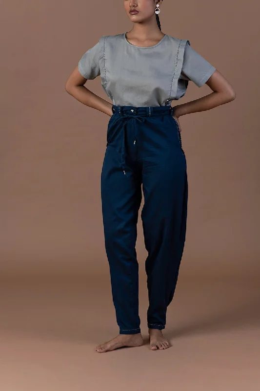 Neerorganic Cotton Pleated Trouser Trousers Fleece Cozy