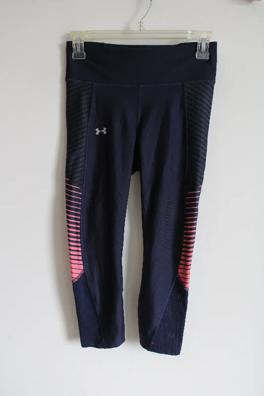Under Armour Navy Blue Capri Legging | XS Comfortable Leggings with Pockets